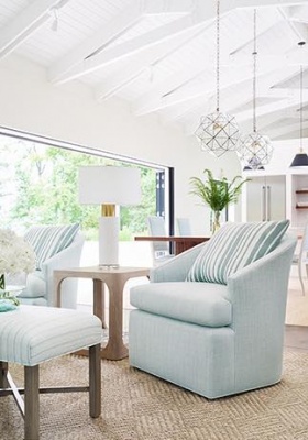 Thibaut Pintado Stripe in Seafoam